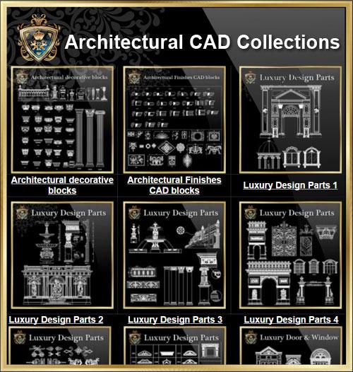 【建筑CAD图纸套装】(最佳收藏!!只需99美元即可获得79件系列!)建筑师,室内设计师和景观设计师提供最佳系列