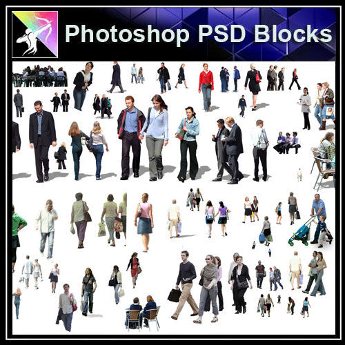 【Photoshop PSD Blocks】People PSD Blocks 3 - Architecture Autocad Blocks,CAD Details,CAD Drawings,3D Models,PSD,Vector,Sketchup Download