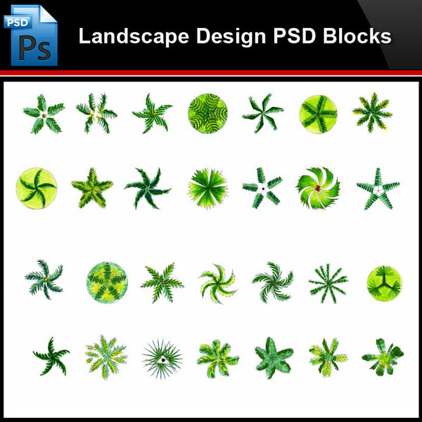 ★Photoshop PSD Blocks-Landscape Design PSD Blocks-Tree PSD Blocks - Architecture Autocad Blocks,CAD Details,CAD Drawings,3D Models,PSD,Vector,Sketchup Download