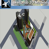 ★★Sketchup 3D Models--Big Scale Business Architecture Sketchup Models 12 - Architecture Autocad Blocks,CAD Details,CAD Drawings,3D Models,PSD,Vector,Sketchup Download