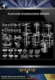 【Concrete Details】Concrete details - Architecture Autocad Blocks,CAD Details,CAD Drawings,3D Models,PSD,Vector,Sketchup Download