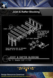 【Free Architecture Details】Joist & Rafter Blocking - Architecture Autocad Blocks,CAD Details,CAD Drawings,3D Models,PSD,Vector,Sketchup Download