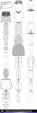 ★Women Fashion Drawings Download  V.6-Women Dresses,Tops,Skirts,Shoes Design Drawings - Architecture Autocad Blocks,CAD Details,CAD Drawings,3D Models,PSD,Vector,Sketchup Download