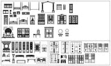 【Interior Design CAD Drawings】@Furniture Cad blocks, CAD Drawings - Architecture Autocad Blocks,CAD Details,CAD Drawings,3D Models,PSD,Vector,Sketchup Download