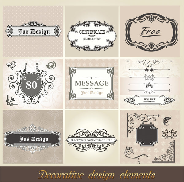 ★Vintage Decoration Design Collection V4-vintage design,classical design,border,flower,corner,elegant design,vintage pattern