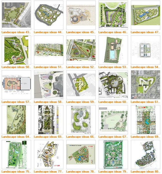 ★Top 100 Landscape Design Ideas V.3 - Architecture Autocad Blocks,CAD Details,CAD Drawings,3D Models,PSD,Vector,Sketchup Download