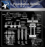【Foundation Details】Foundation Details 2 (Recommanded!!) - Architecture Autocad Blocks,CAD Details,CAD Drawings,3D Models,PSD,Vector,Sketchup Download