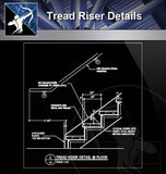 【Free Stair Details】Tread Riser Detail - Architecture Autocad Blocks,CAD Details,CAD Drawings,3D Models,PSD,Vector,Sketchup Download