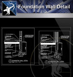 【Free Foundation Details】Foundation Wall Detail - Architecture Autocad Blocks,CAD Details,CAD Drawings,3D Models,PSD,Vector,Sketchup Download