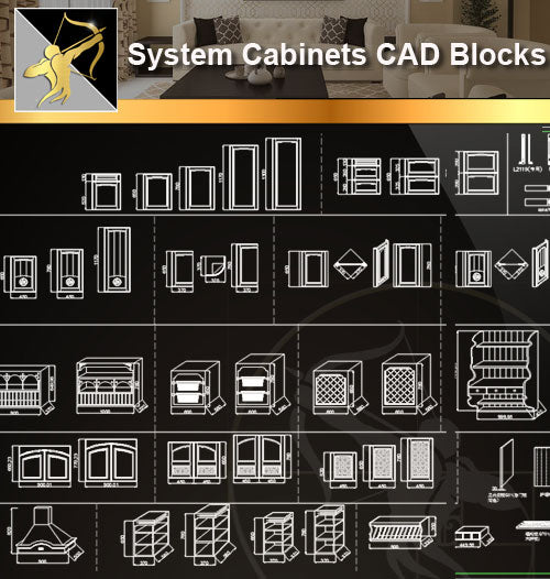System Cabinets Cad Blocks V1