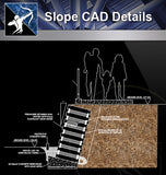 【Slope Details】 - Architecture Autocad Blocks,CAD Details,CAD Drawings,3D Models,PSD,Vector,Sketchup Download