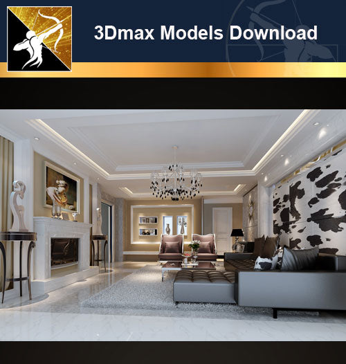 ★Download 3D Max Decoration Models -Living Room V.8 - Architecture Autocad Blocks,CAD Details,CAD Drawings,3D Models,PSD,Vector,Sketchup Download