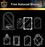 ★Free CAD Blocks-Mirror Blocks - Architecture Autocad Blocks,CAD Details,CAD Drawings,3D Models,PSD,Vector,Sketchup Download