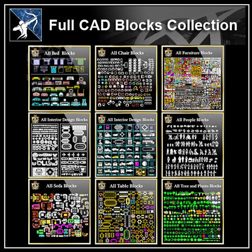 ★【Over 20000+ CAD Blocks Bundle】(Best Recommanded) - Architecture Autocad Blocks,CAD Details,CAD Drawings,3D Models,PSD,Vector,Sketchup Download