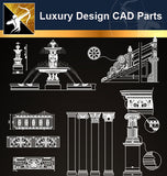 Luxury Design CAD Blocks 3 - Architecture Autocad Blocks,CAD Details,CAD Drawings,3D Models,PSD,Vector,Sketchup Download