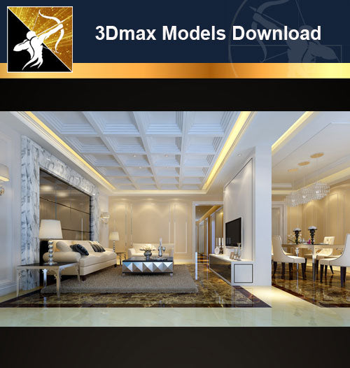 ★Download 3D Max Decoration Models -Living Room V.7 - Architecture Autocad Blocks,CAD Details,CAD Drawings,3D Models,PSD,Vector,Sketchup Download