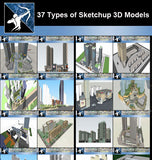 ★Best 37 Types of Commercial,Office Building Sketchup 3D Models Collection(Recommanded!!) - Architecture Autocad Blocks,CAD Details,CAD Drawings,3D Models,PSD,Vector,Sketchup Download