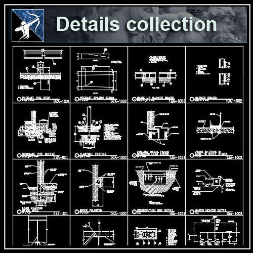 【Architecture Details】Details Collection - Architecture Autocad Blocks,CAD Details,CAD Drawings,3D Models,PSD,Vector,Sketchup Download