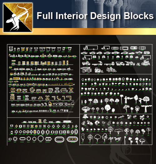★Full Interior Design Blocks 7 - Architecture Autocad Blocks,CAD Details,CAD Drawings,3D Models,PSD,Vector,Sketchup Download