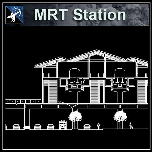 【Architecture CAD Projects】MRT Station Design CAD Blocks,Plans,Layout V2