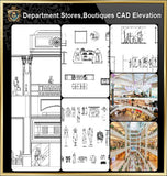 ★【Shopping Centers,Store CAD Design Elevation,Details Elevation Bundle】V.4@Shopping centers, department stores, boutiques, clothing stores, women’s wear, men’s wear, store design-Autocad Blocks,Drawings,CAD Details,Elevation - Architecture Autocad Blocks,CAD Details,CAD Drawings,3D Models,PSD,Vector,Sketchup Download
