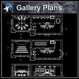 【Architecture CAD Projects】Exhibitions,Gallery Plan Design CAD Drawings Collection - Architecture Autocad Blocks,CAD Details,CAD Drawings,3D Models,PSD,Vector,Sketchup Download