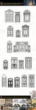 Architectural Decoration Elements CAD Blocks Bundle V.6-Door and Windows - Architecture Autocad Blocks,CAD Details,CAD Drawings,3D Models,PSD,Vector,Sketchup Download