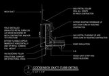 ★Free CAD Details-Gooseneck Duct Curb Detail - Architecture Autocad Blocks,CAD Details,CAD Drawings,3D Models,PSD,Vector,Sketchup Download