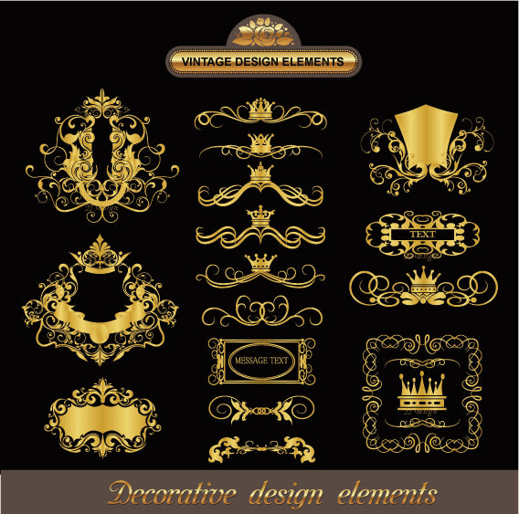 ★Best Vintage Design EPS cliparts collection V22,elegant design,vintage pattern,vector,eps,vintage design