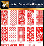 ★Free Vector Decoration Design Elements V.15-Download Illustration AI Vector Files - Architecture Autocad Blocks,CAD Details,CAD Drawings,3D Models,PSD,Vector,Sketchup Download
