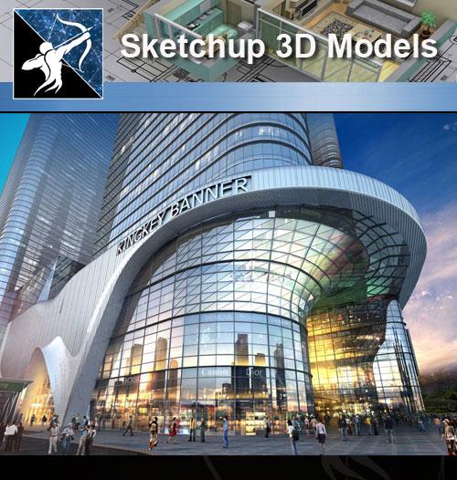 ★★Sketchup 3D Models--Architecture Concept Sketchup Models