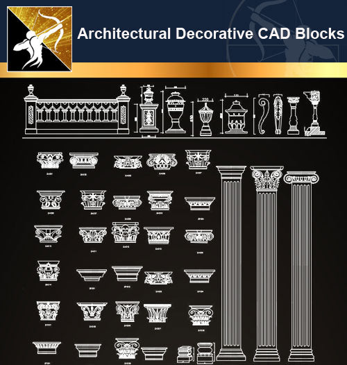 ★Architectural Decorative CAD Blocks Bundle