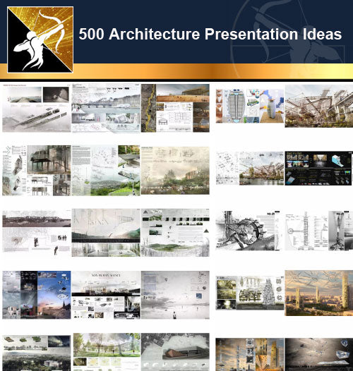 ★國際500種建築設計競圖-500 Best Architecture Presentation Ideas ★