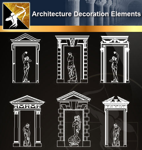 ★Architectural Decorative CAD Elements 02