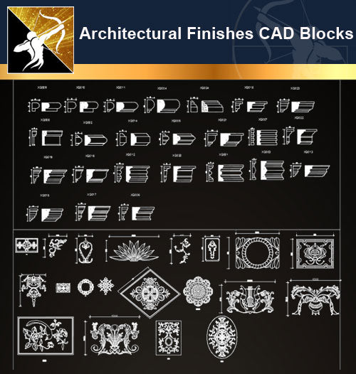 Architectural Finishes CAD Blocks Bundle