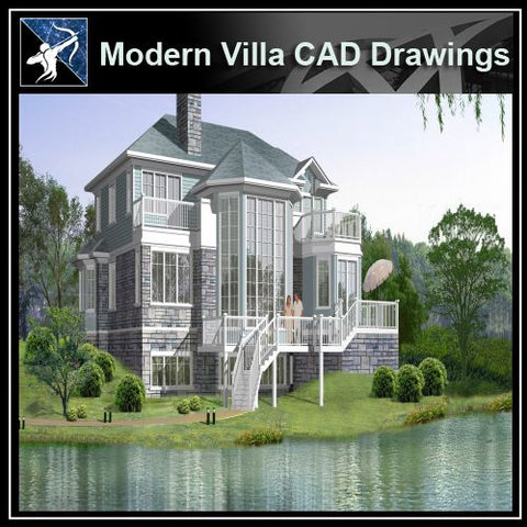 ★Modern Villa CAD Drawings