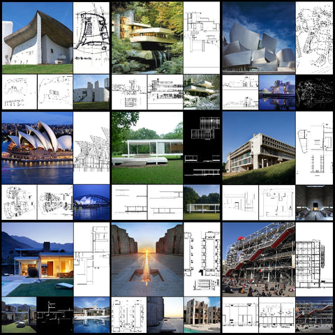 ★World Famous Architecture CAD Drawings