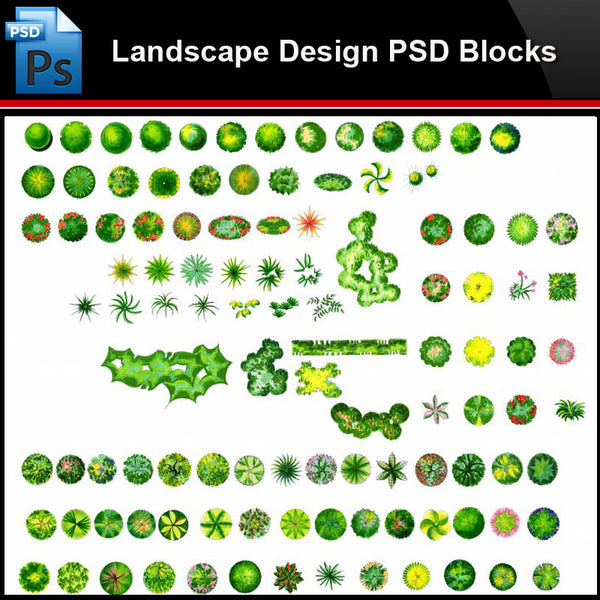 ★Photoshop PSD Blocks-Landscape Design PSD Blocks-2D Tree PSD Blocks - Architecture Autocad Blocks,CAD Details,CAD Drawings,3D Models,PSD,Vector,Sketchup Download