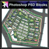 Photoshop PSD Landscape Layout -Residential Plan Design PSD V.1 - Architecture Autocad Blocks,CAD Details,CAD Drawings,3D Models,PSD,Vector,Sketchup Download