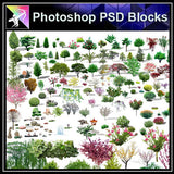 【Photoshop PSD Blocks】Landscape Tree PSD Blocks 14 - Architecture Autocad Blocks,CAD Details,CAD Drawings,3D Models,PSD,Vector,Sketchup Download
