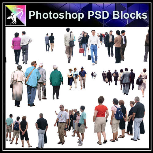【Photoshop PSD Blocks】People PSD Blocks 8 - Architecture Autocad Blocks,CAD Details,CAD Drawings,3D Models,PSD,Vector,Sketchup Download
