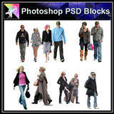 【Photoshop PSD Blocks】People PSD Blocks 9 - Architecture Autocad Blocks,CAD Details,CAD Drawings,3D Models,PSD,Vector,Sketchup Download