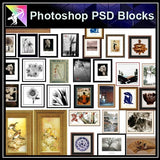 ★Photoshop PSD Blocks-Painting PSD Blocks - Architecture Autocad Blocks,CAD Details,CAD Drawings,3D Models,PSD,Vector,Sketchup Download