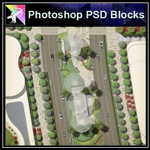 Photoshop PSD Landscape Layout Plan Blocks  V.3 - Architecture Autocad Blocks,CAD Details,CAD Drawings,3D Models,PSD,Vector,Sketchup Download