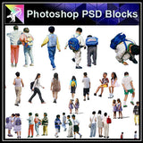 【Photoshop PSD Blocks】People PSD Blocks 11 - Architecture Autocad Blocks,CAD Details,CAD Drawings,3D Models,PSD,Vector,Sketchup Download