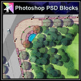 Photoshop PSD Landscape Layout Plan Blocks  V.4 - Architecture Autocad Blocks,CAD Details,CAD Drawings,3D Models,PSD,Vector,Sketchup Download