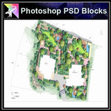 Photoshop PSD Landscape Layout Plan Blocks  V.5 - Architecture Autocad Blocks,CAD Details,CAD Drawings,3D Models,PSD,Vector,Sketchup Download