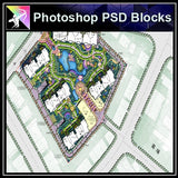 Photoshop PSD Landscape Layout -Residential Plan Design PSD V.6 - Architecture Autocad Blocks,CAD Details,CAD Drawings,3D Models,PSD,Vector,Sketchup Download