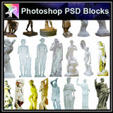 ★Photoshop PSD Blocks-Stature PSD Blocks - Architecture Autocad Blocks,CAD Details,CAD Drawings,3D Models,PSD,Vector,Sketchup Download