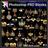★Photoshop PSD Blocks-Light,Lamp PSD Blocks - Architecture Autocad Blocks,CAD Details,CAD Drawings,3D Models,PSD,Vector,Sketchup Download